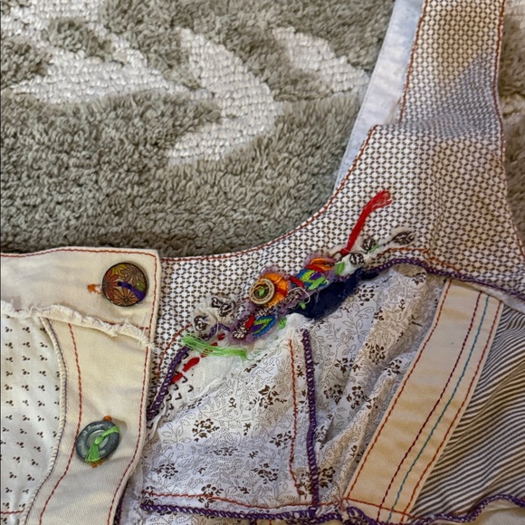 Juju & Christine Patchwork Sleeveless Tank Button Up - Picture 8 of 10